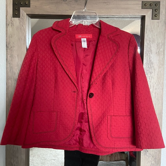 Anne Klein Red Jacket - Picture 2 of 4